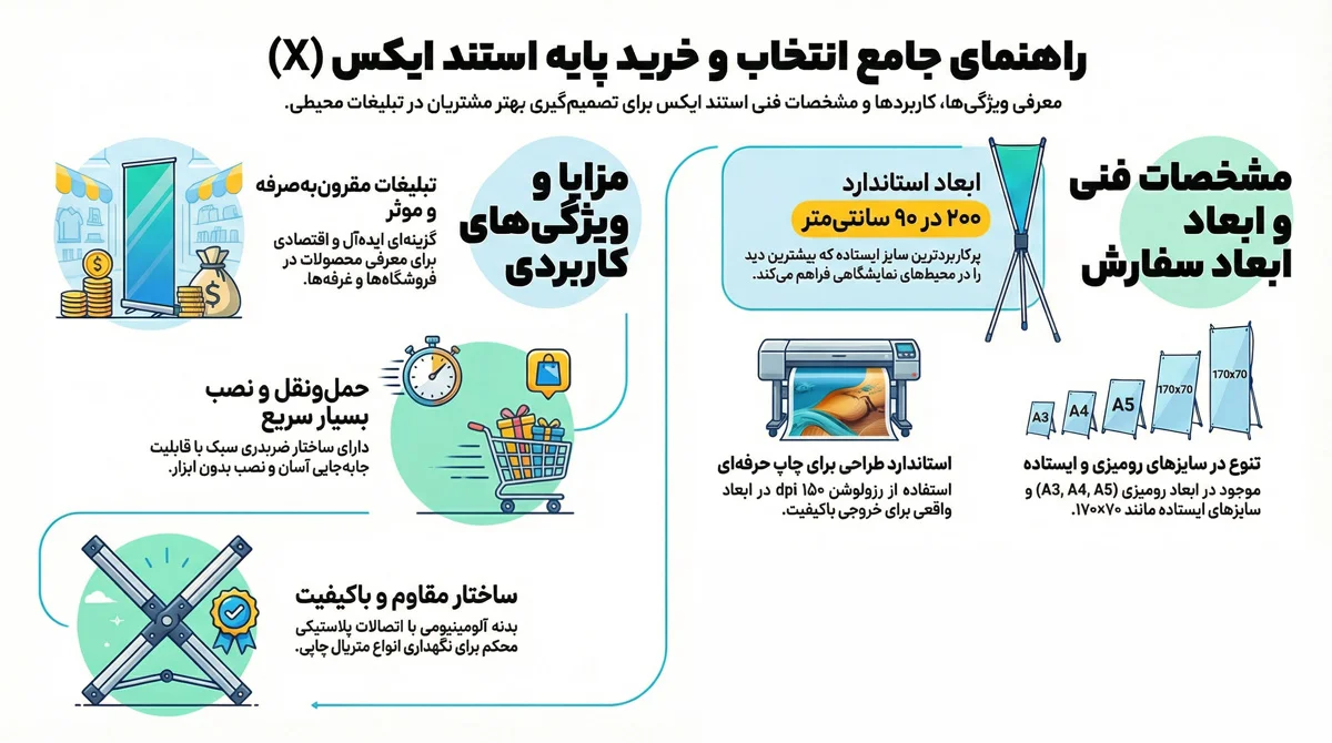 پایه استند ایکس