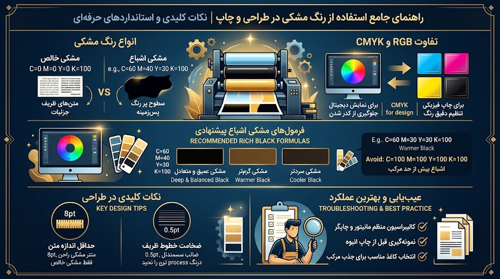 کد و انواع رنک مشکی (سیاه) در فتوشاپ 